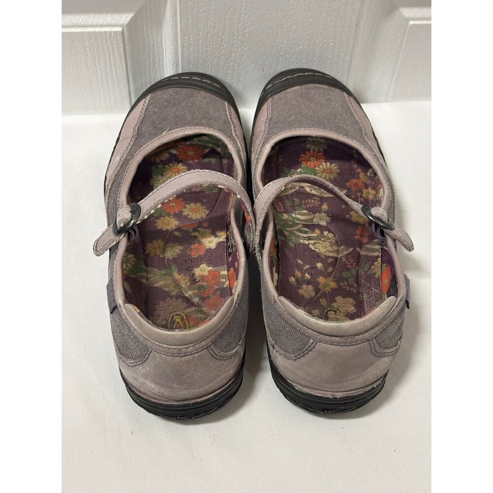KEEN Mary Jane Flats Lavender Gray Canvas Leather Comfort Shoes Women’s US 9.5 - Picture 11 of 12